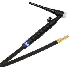 PRO-SOURCE - 150 Amp 12-1/2' Rubber Outfit 17V Air Cooled TIG Welding Torch Kit - Exact Tooling