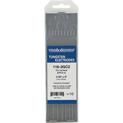 PRO-SOURCE - Tungsten Electrodes Type: 2% Ceriated Diameter (Inch): 1/16 - Exact Tooling