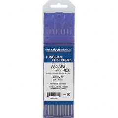 PRO-SOURCE - Tungsten Electrodes Type: E3 Diameter (Inch): 3/32 - Exact Tooling