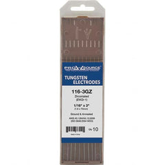 PRO-SOURCE - Tungsten Electrodes Type: Zirconiated Diameter (Inch): 1/16 - Exact Tooling