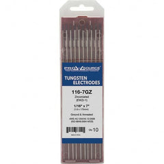 PRO-SOURCE - Tungsten Electrodes Type: Zirconiated Diameter (Inch): 1/16 - Exact Tooling