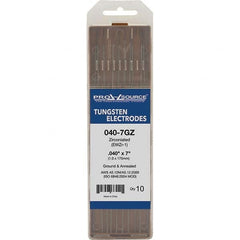 PRO-SOURCE - Tungsten Electrodes Type: Zirconiated Diameter (Inch): 0.040 - Exact Tooling
