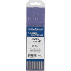 PRO-SOURCE - Tungsten Electrodes Type: E3 Diameter (Inch): 1/8 - Exact Tooling