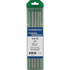 PRO-SOURCE - Tungsten Electrodes Type: Pure Diameter (Inch): 3/16 - Exact Tooling