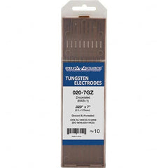 PRO-SOURCE - Tungsten Electrodes Type: Zirconiated Diameter (Inch): 0.020 - Exact Tooling