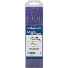 PRO-SOURCE - Tungsten Electrodes Type: E3 Diameter (Inch): 0.020 - Exact Tooling