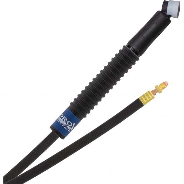 PRO-SOURCE - 80 Amp 12-1/2' Rubber Outfit 24FMT Air Cooled TIG Welding Torch Kit - Exact Tooling