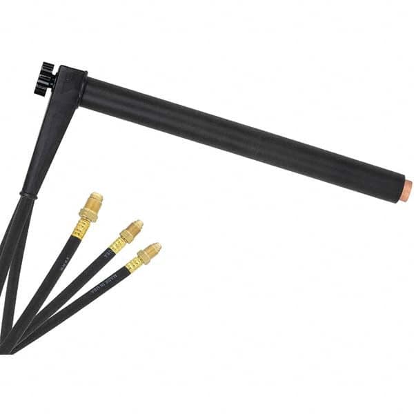 PRO-SOURCE - 500 Amp 3' Rubber Outfit 27B Water Cooled TIG Welding Torch Kit - Exact Tooling