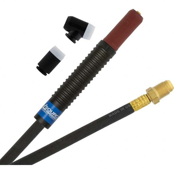 PRO-SOURCE - 200 Amp 25' Rubber Outfit 200M Air Cooled TIG Welding Torch Kit - Exact Tooling