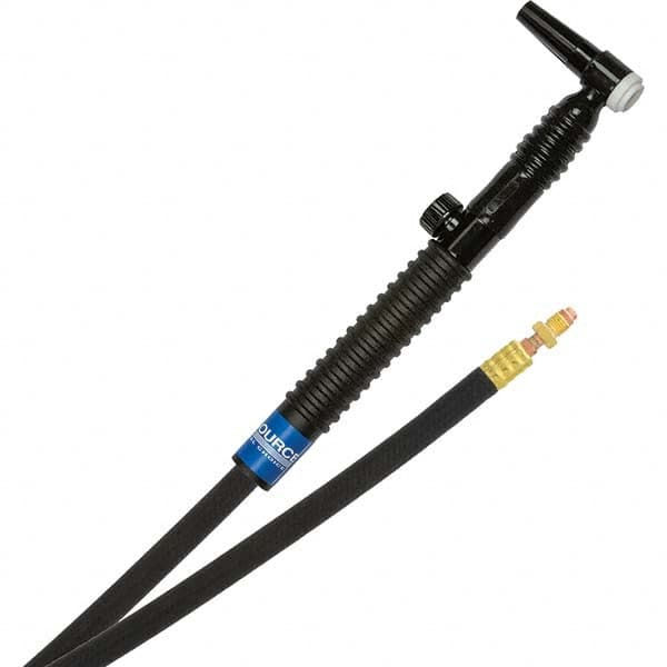 PRO-SOURCE - 125 Amp 25' Rubber Outfit 9FVMT Air Cooled TIG Welding Torch Kit - Exact Tooling