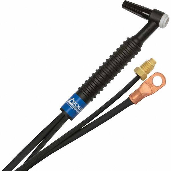 PRO-SOURCE - 125 Amp 12-1/2' Rubber Outfit 9F Air Cooled TIG Welding Torch Kit - Exact Tooling