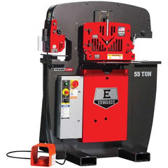 Edwards Manufacturing - Ironworkers Throat Depth (Inch): 7 Punching Pressure (Ton): 55 - Exact Tooling