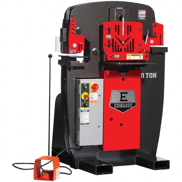 Edwards Manufacturing - Ironworkers Throat Depth (Inch): 7 Punching Pressure (Ton): 50 - Exact Tooling