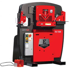 Edwards Manufacturing - Ironworkers Throat Depth (Inch): 10 Punching Pressure (Ton): 75 - Exact Tooling