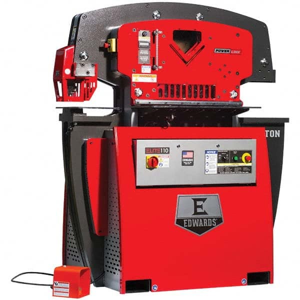 Edwards Manufacturing - Ironworkers Throat Depth (Inch): 11-3/4 Punching Pressure (Ton): 110 - Exact Tooling