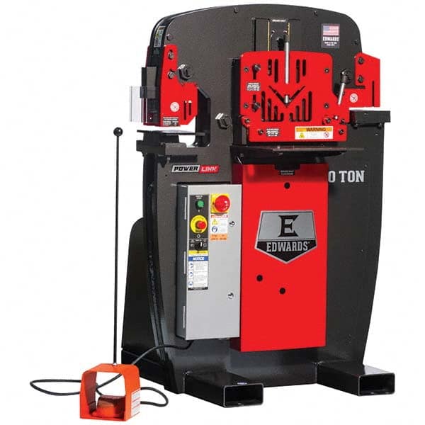 Edwards Manufacturing - Ironworkers Throat Depth (Inch): 7 Punching Pressure (Ton): 50 - Exact Tooling