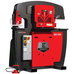 Edwards Manufacturing - Ironworkers Throat Depth (Inch): 11 Punching Pressure (Ton): 100 - Exact Tooling