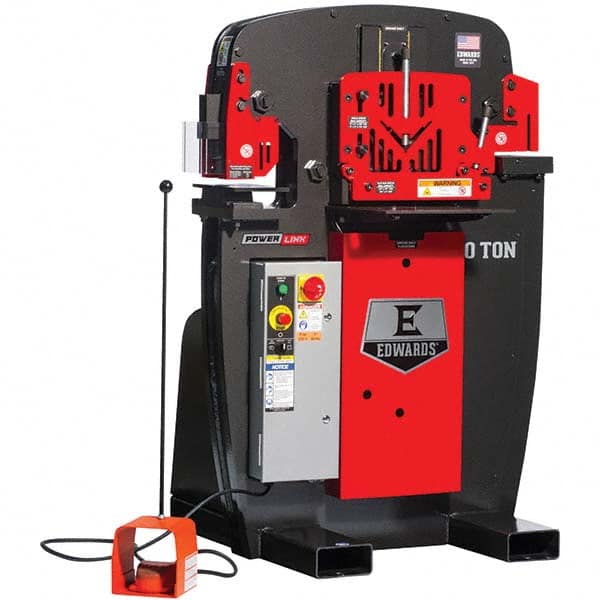 Edwards Manufacturing - Ironworkers Throat Depth (Inch): 7 Punching Pressure (Ton): 50 - Exact Tooling