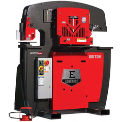 Edwards Manufacturing - Ironworkers Throat Depth (Inch): 11 Punching Pressure (Ton): 100 - Exact Tooling