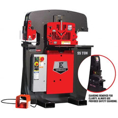 Edwards Manufacturing - Ironworkers Throat Depth (Inch): 1-1/4 Punching Pressure (Ton): 55 - Exact Tooling