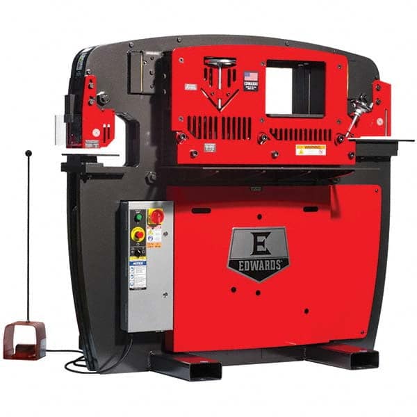 Edwards Manufacturing - Ironworkers Throat Depth (Inch): 9-3/4 Punching Pressure (Ton): 65 - Exact Tooling