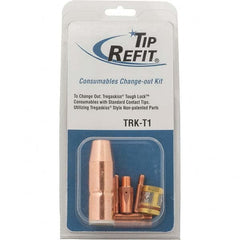 PRO-SOURCE - 0.035" to 4/89" Wire OD, MIG Welder Diffuser Kit - Exact Tooling