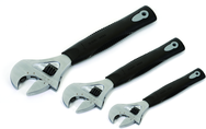 3 Piece Ratcheting Adjustable Wrench Set - Exact Tooling