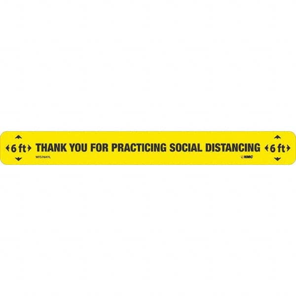 NMC - "Thank You for Practicting Social Distancing" Adhesive-Backed Floor Sign - Exact Tooling
