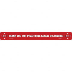 NMC - "Thank You for Practicting Social Distancing" Adhesive-Backed Floor Sign - Exact Tooling