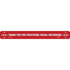 NMC - "Thank You for Practicting Social Distancing" Adhesive-Backed Floor Sign - Exact Tooling