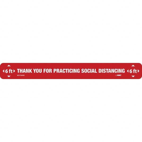NMC - "Thank You for Practicting Social Distancing" Adhesive-Backed Floor Sign - Exact Tooling