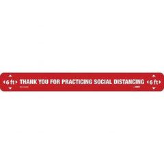 NMC - "Thank You for Practicting Social Distancing" Adhesive-Backed Floor Sign - Exact Tooling