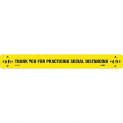 NMC - "Thank You for Practicting Social Distancing" Adhesive-Backed Floor Sign - Exact Tooling