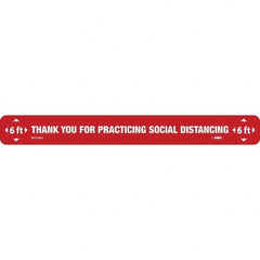 NMC - "Thank You for Practicting Social Distancing" Adhesive-Backed Floor Sign - Exact Tooling