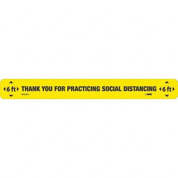 NMC - "Thank You for Practicting Social Distancing" Adhesive-Backed Floor Sign - Exact Tooling