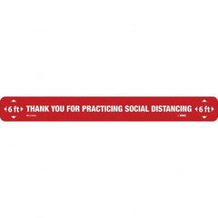 NMC - "Thank You for Practicting Social Distancing" Adhesive-Backed Floor Sign - Exact Tooling