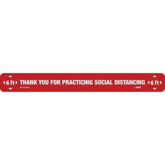 NMC - "Thank You for Practicting Social Distancing" Adhesive-Backed Floor Sign - Exact Tooling