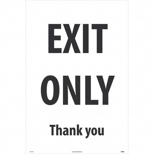 NMC - Cone & A Frame Floor Signs Shape: A-Frame Type: Security & Admittance - Exact Tooling