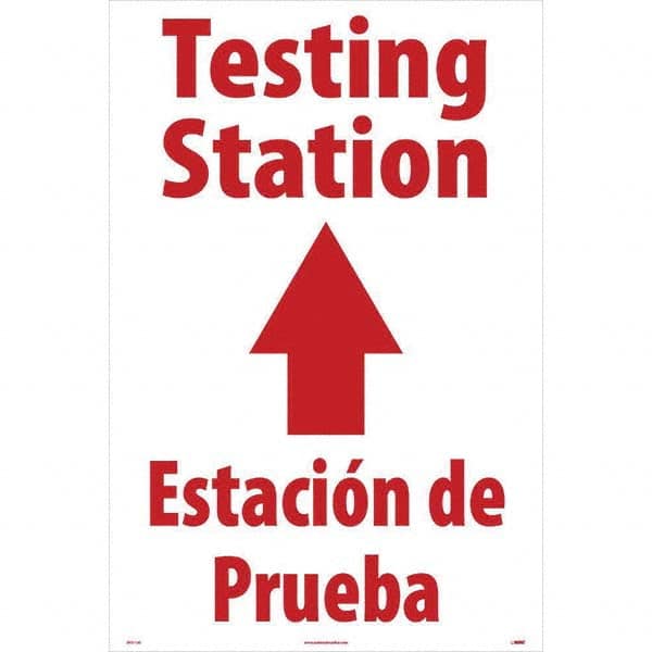 NMC - Cone & A Frame Floor Signs Shape: A-Frame Type: Security & Admittance - Exact Tooling