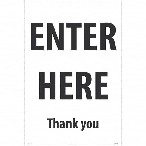 NMC - Cone & A Frame Floor Signs Shape: A-Frame Type: Security & Admittance - Exact Tooling