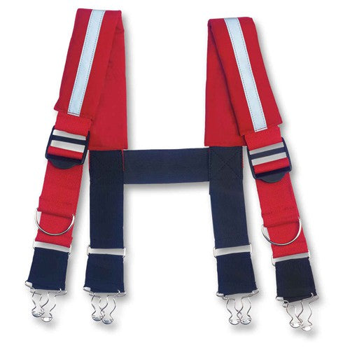 GB5093 S Red Suspenders-Reflective Quick Adjust - Exact Tooling
