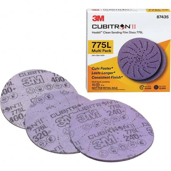 3M - Hook & Loop Discs Abrasive Type: Film Disc Disc Diameter (Inch): 5 - Exact Tooling