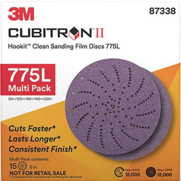 3M - Hook & Loop Discs Abrasive Type: Film Disc Disc Diameter (Inch): 5 - Exact Tooling