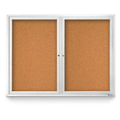 Cork Bulletin Boards; Bulletin Board Type: Enclosed Cork Bulletin Boards; Board Color: Natural Cork; Material: Aluminum; Cork Over Fiberboard; Width (Inch): 48; Overall Height: 36; Overall Thickness: 2; Frame Material: Aluminum; Overall Width: 48; Board M
