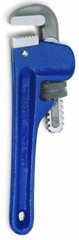 2-9/16" Pipe Capacity - 14" OAL - Cast Iron Heavy Duty Pipe Wrench - Exact Tooling