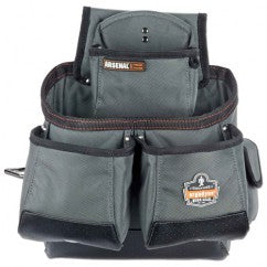 5522 GRAY 16-POCKET TOOL POUCH-SYNTH - Exact Tooling