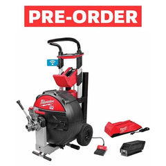 Milwaukee Tool - Electric & Gas Drain Cleaning Machines Type of Power: Cordless For Minimum Pipe Size: 3 (Inch) - Exact Tooling