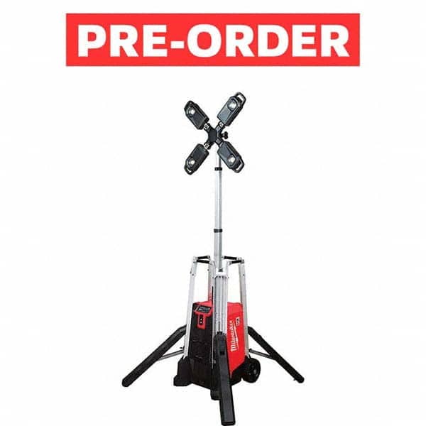 Milwaukee Tool - Portable Work Lights Portable Type: Floor Lamp Type: LED - Exact Tooling