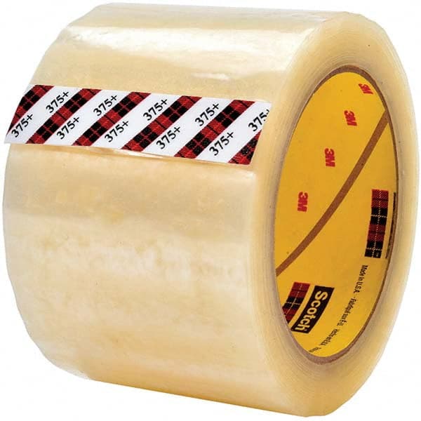 3M - 72mm x 50m Clear Synthetic Rubber Adhesive Packaging Tape - Exact Tooling