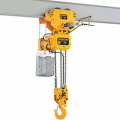 Harrington Hoist - Electric Hoists Type: Electric Chain Hoist Load Capacity (Ton): 10 - Exact Tooling